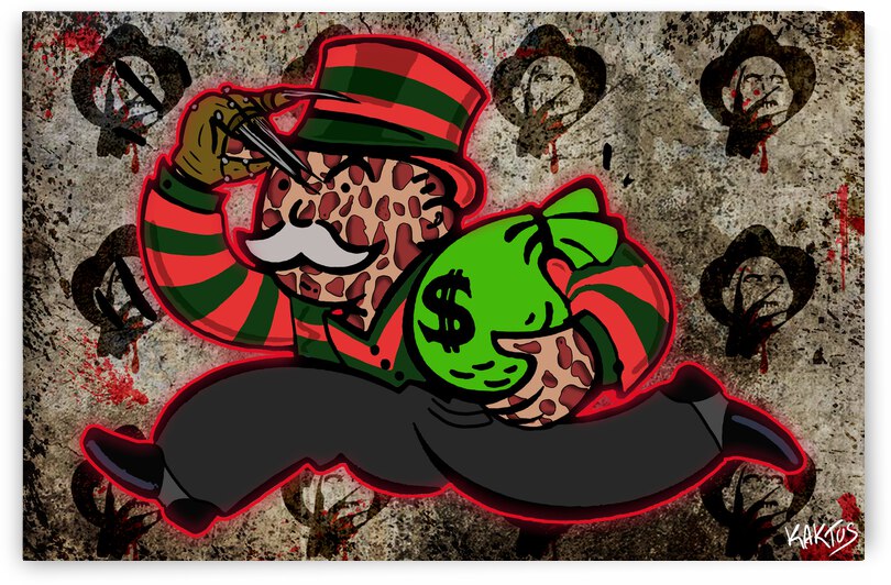 Mr Monopoly Freddy by Kaktus Art