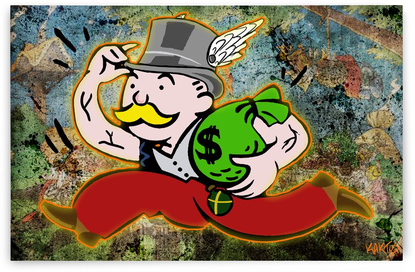 Mr Monopoly Asterix by Kaktus Art