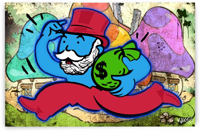 Mr Monopoly Shtroumph by Kaktus Art