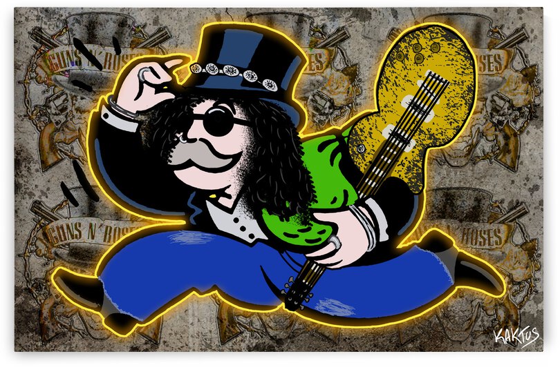 Mr Monopoly Slash by Kaktus Art