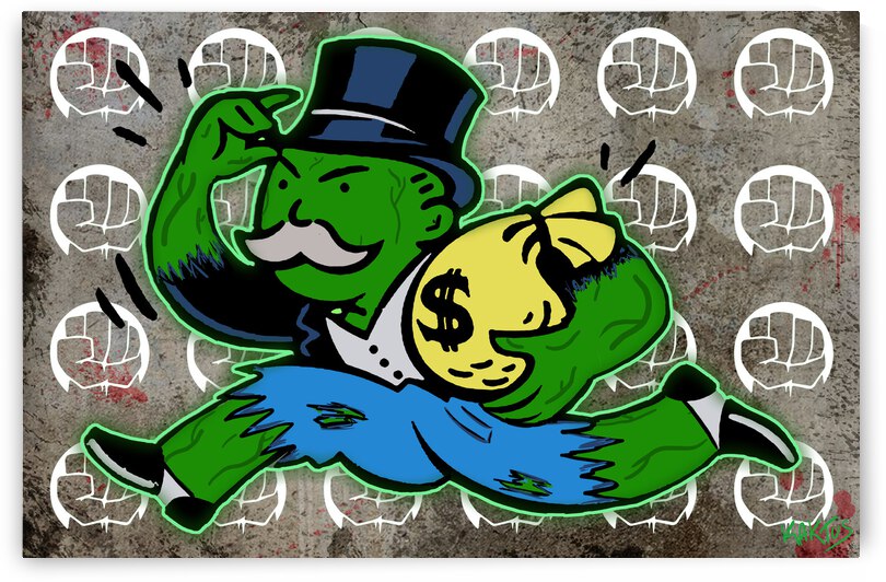 Mr Monopoly Hulk by Kaktus Art