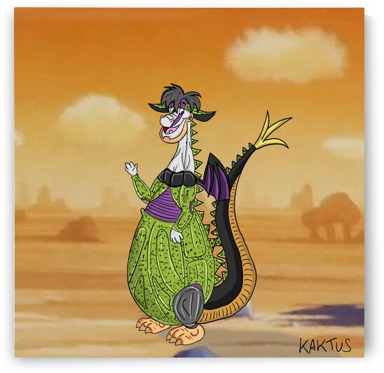 Eliot le Dragon en Cell by Kaktus Art