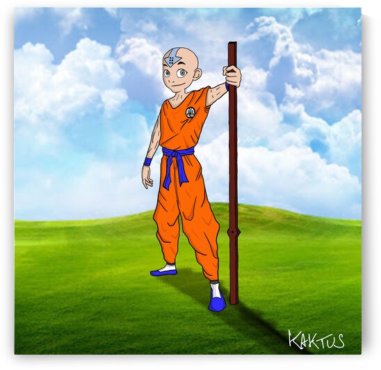 Aang en krilin by Kaktus Art