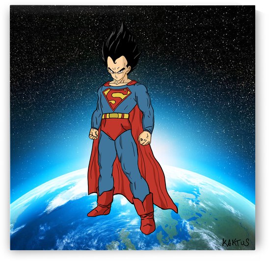 Vegeta en Superman by Kaktus Art