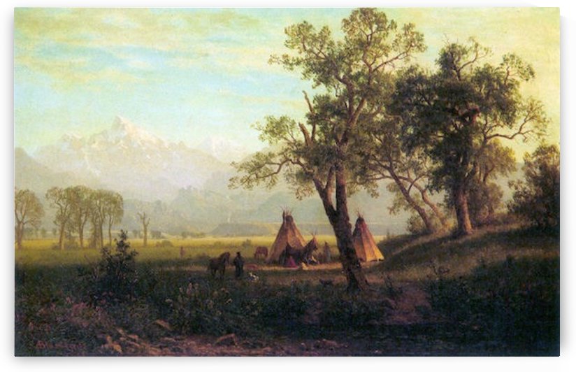 Wind River Mountains in Nebraska by Bierstadt