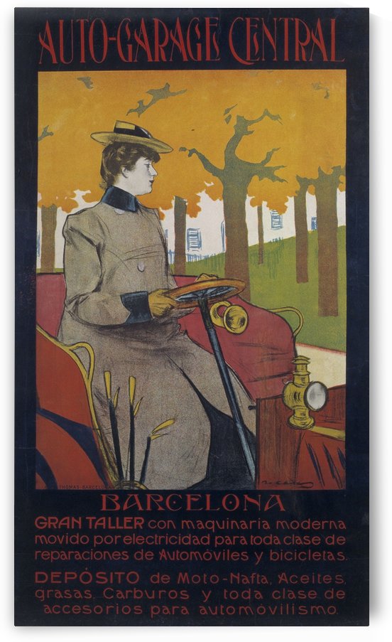 Auto Garage Central Poster by VINTAGE POSTER