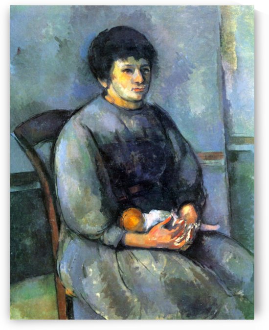 Woman with Doll by Cezanne