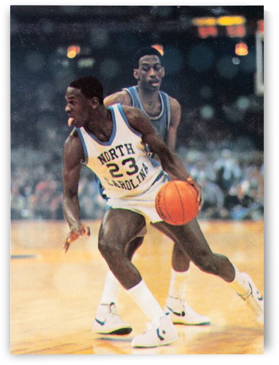 1982 Michael Jordan North Carolina Art by Row One Brand