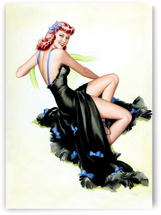 Girl in Black Dress by vintagesupreme