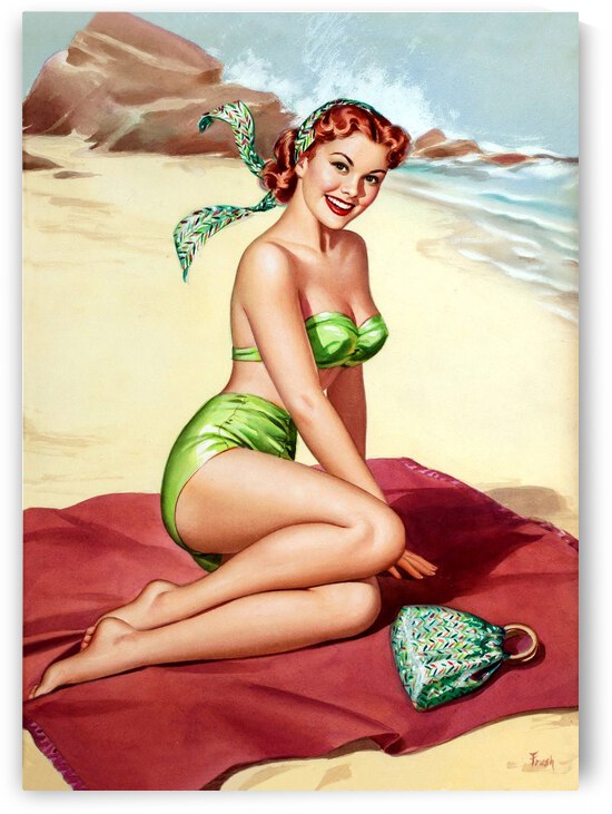 Girl on the Beach by vintagesupreme