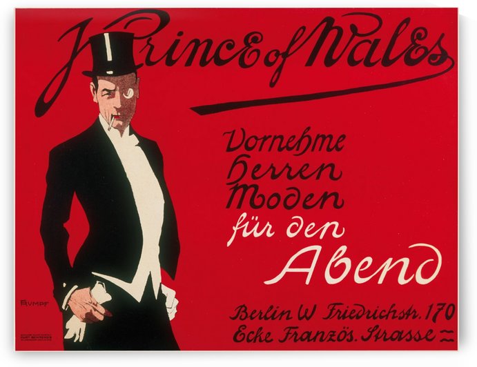 Prince of Wales Original Vintage Poster by VINTAGE POSTER