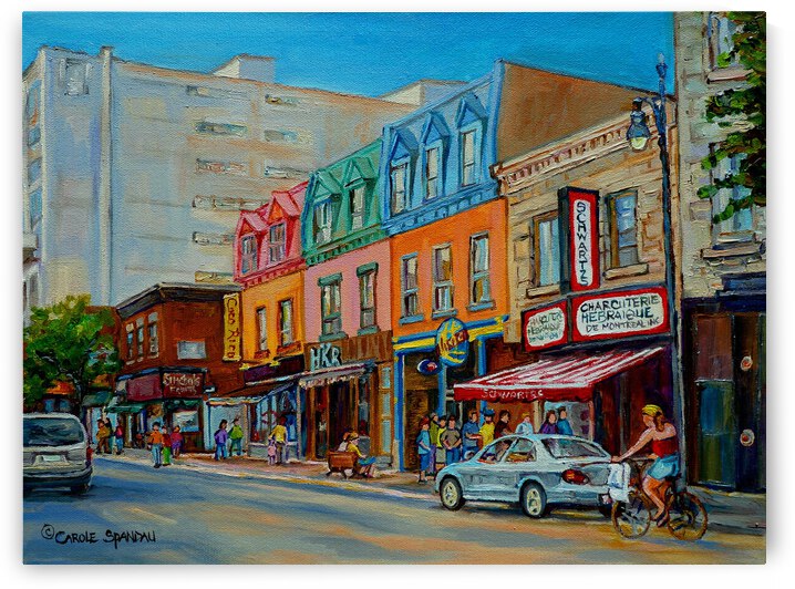 SCHWARTZS DELI MONTREAL RUE ST LAURENT  by Carole  Spandau