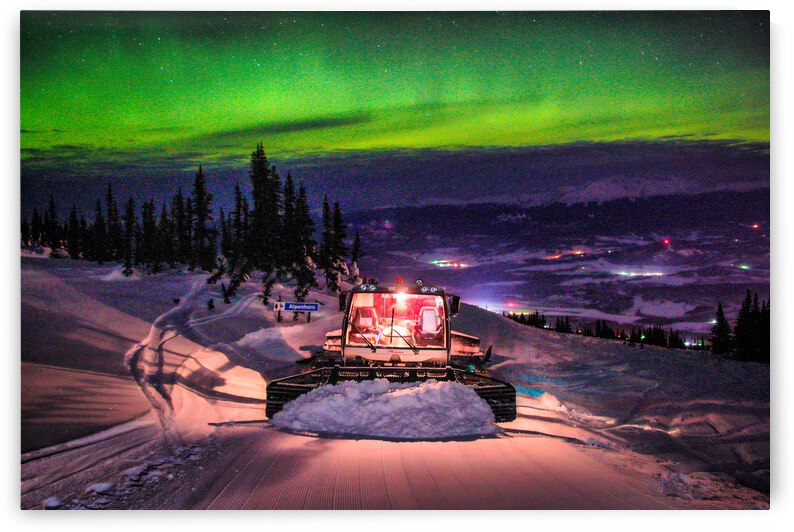 Snowcat Northern Lights - Smithers BC by Stephan Malette