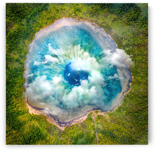 Dream Art XIX Surreal Eye Lake by ARTenyo art