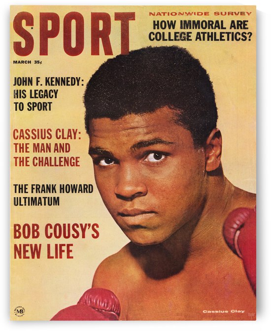 1964 Sport Magazine Muhammad Ali Cover by Row One Brand