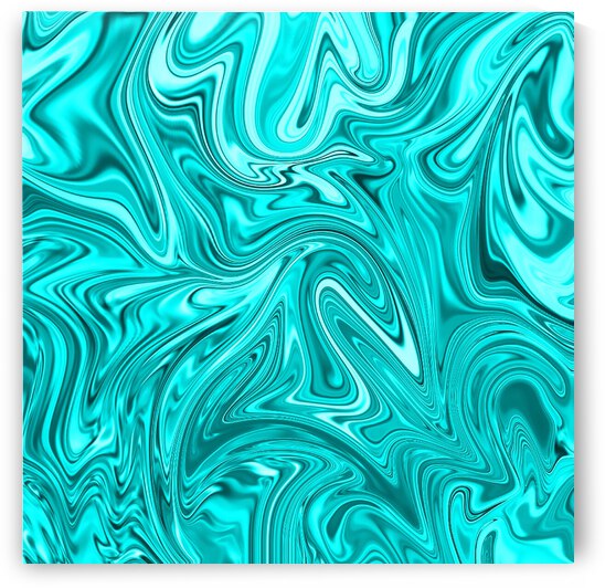 Cyan Liquid Marble by rizu_designs