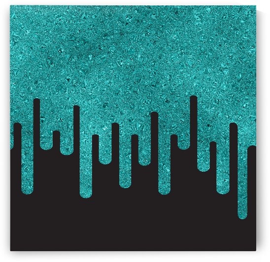 Dripping Cyan Glitter by rizu_designs