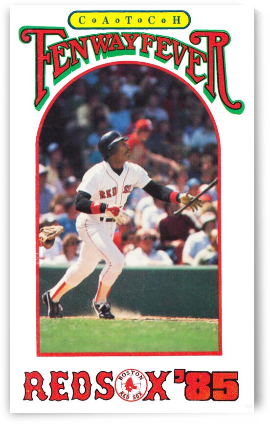 1985 Boston Red Sox Retro Poster by Row One Brand