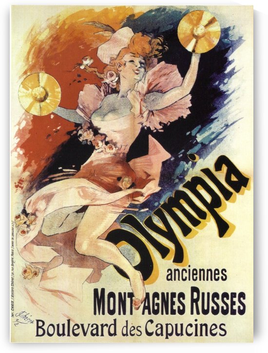 Jules Cheret, Olympia original vintage poster by VINTAGE POSTER