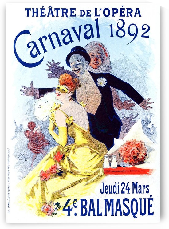 Theatre de Opera Carnaval 1892 original poster by VINTAGE POSTER