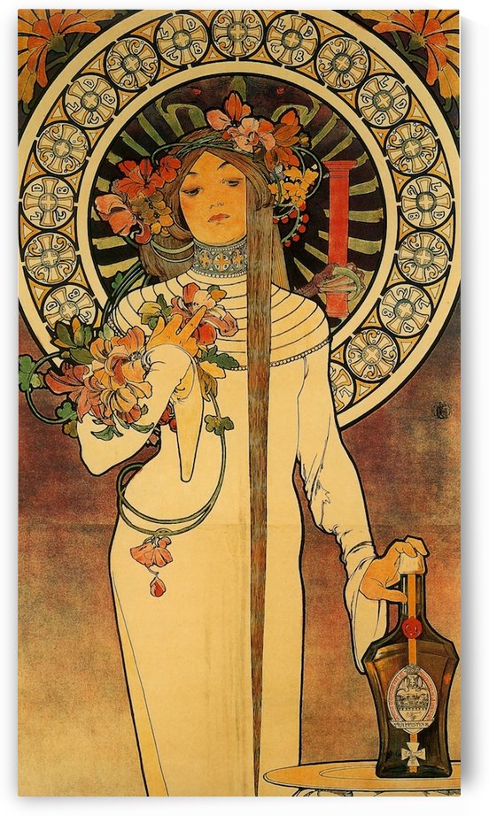 La Trappistine by Alphonse Mucha by VINTAGE POSTER