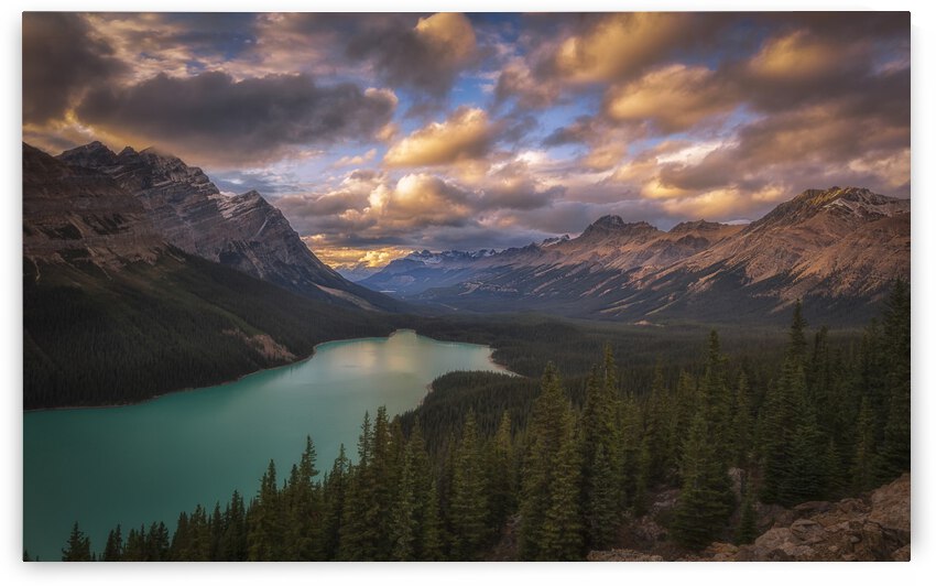 Peyto Lake at Dusk by 1x