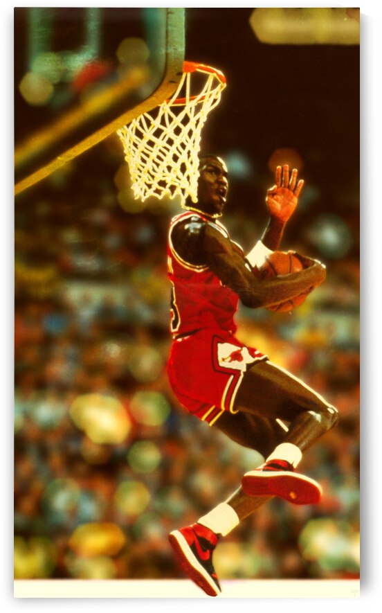 1985 Michael Jordan Dunk 3D Art by Row One Brand