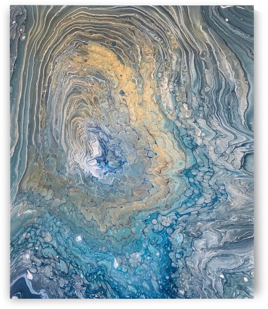 Seafoam Abstract by Amirah Hall