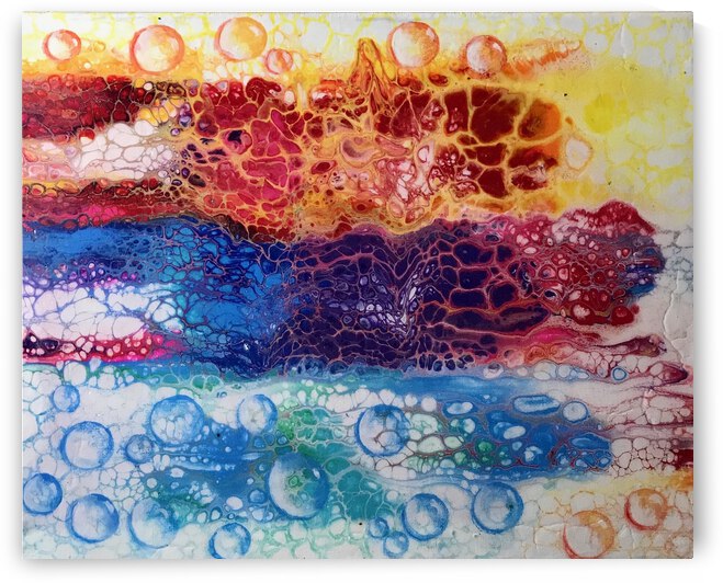 Rainbow Lizard Abstract by Amirah Hall