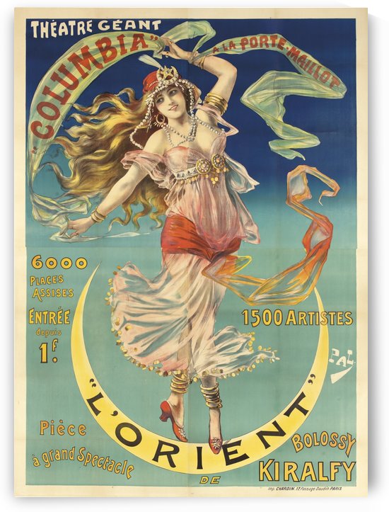 LOrient Art Nouveau Poster by VINTAGE POSTER