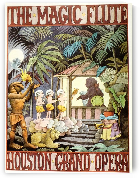 The magic flute Houston Grand Opera by VINTAGE POSTER