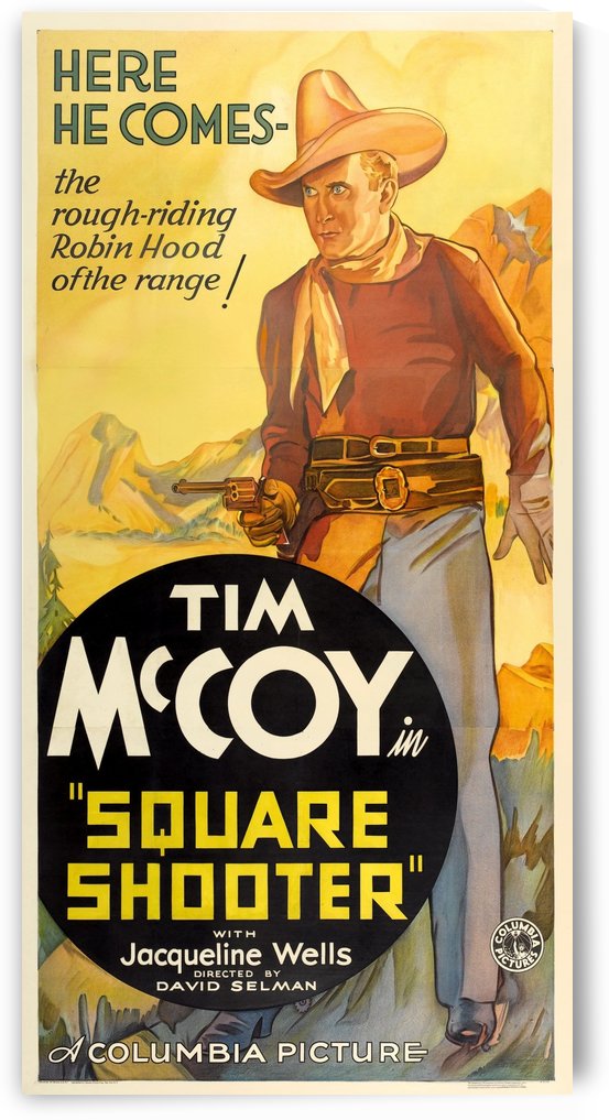 Square Shooter Vintage Film Poster, 1935 by VINTAGE POSTER