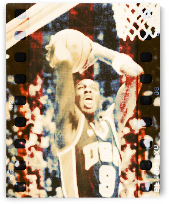 1984 Michael Jordan USA Olympic Basketball Team Art by Row One Brand