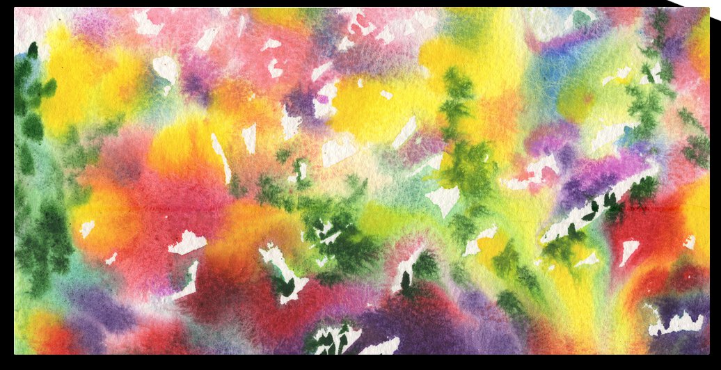 Bright And Gorgeous Abstract Splash Of Watercolor Decor by Irina Sztukowski