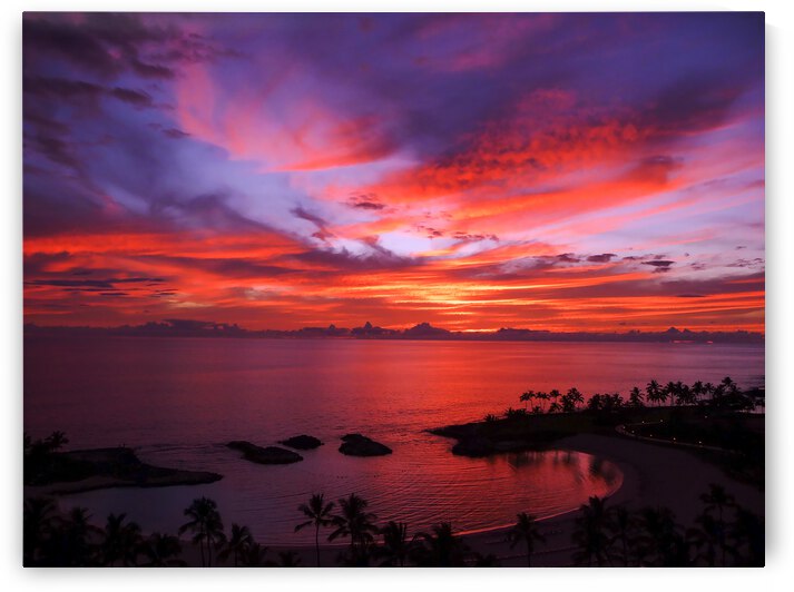 Euphoria Before Bliss - 2013 ARTWORK OF THE YEAR WINNER - Pink and Orange Kissed Skies over Hawaii at Sunset by 360 Studios