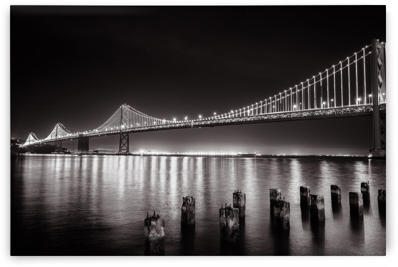 Bay Bridge Black & White by WOW Factor Photography