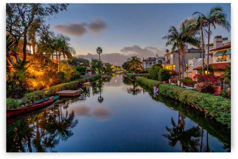 Venice Canal At Twilight by WOW Factor Photography