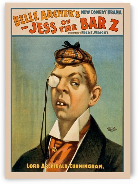 Vintage Comedy Drama Poster by Dawn Hudson by VINTAGE POSTER