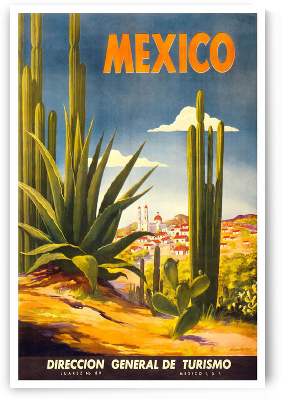 Mexico vintage travel poster by VINTAGE POSTER