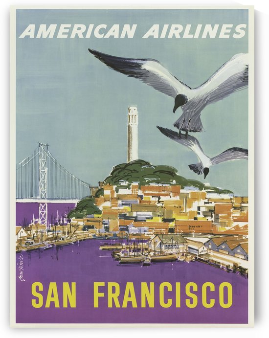 American Airlines San Francisco by VINTAGE POSTER