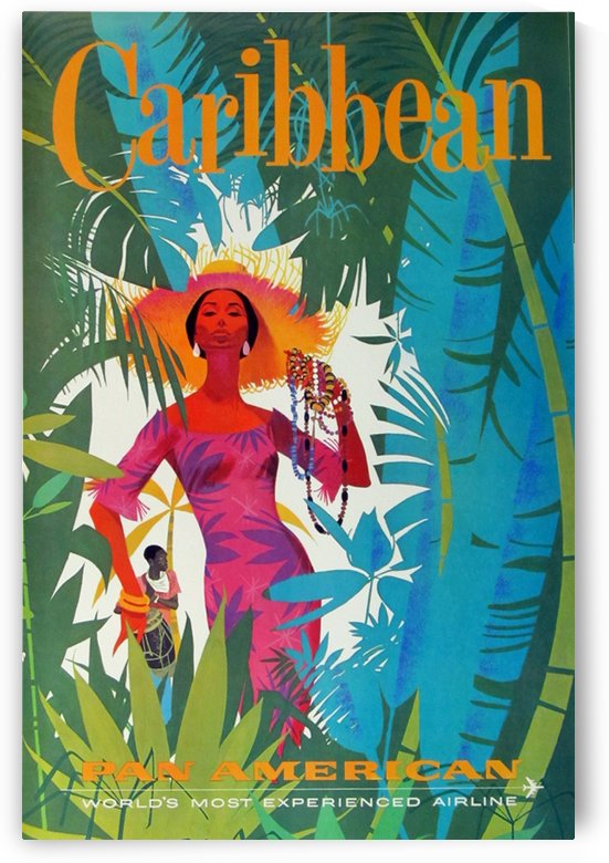 Caribeean Pan American Poster by VINTAGE POSTER