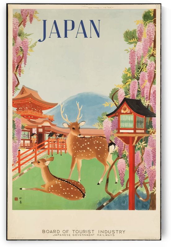 Vintage Travel Poster in 1930 for Japan by VINTAGE POSTER