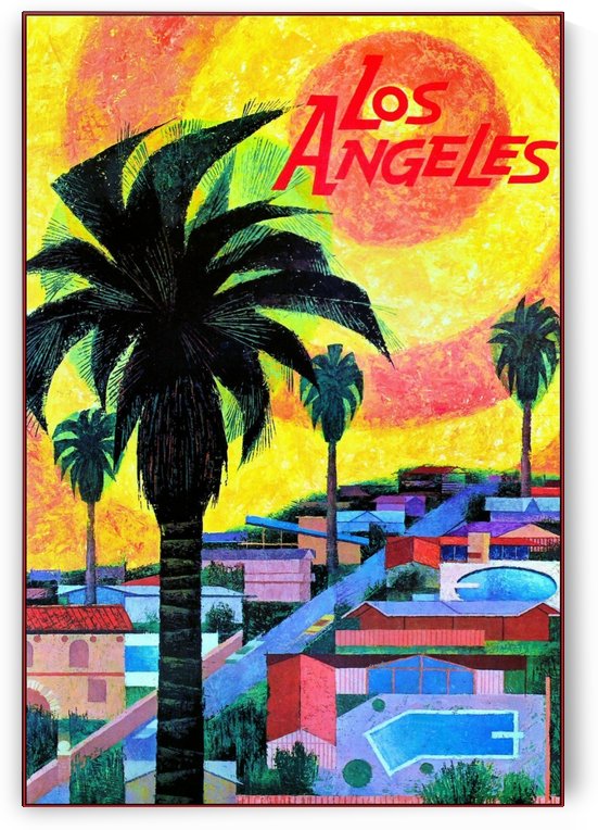 Vintage Los Angeles Travel Poster by VINTAGE POSTER