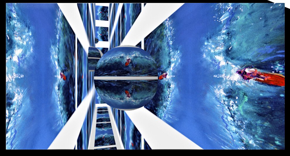 Big Wednesday RoomXpander Mural by Lowell Phoenix Devin