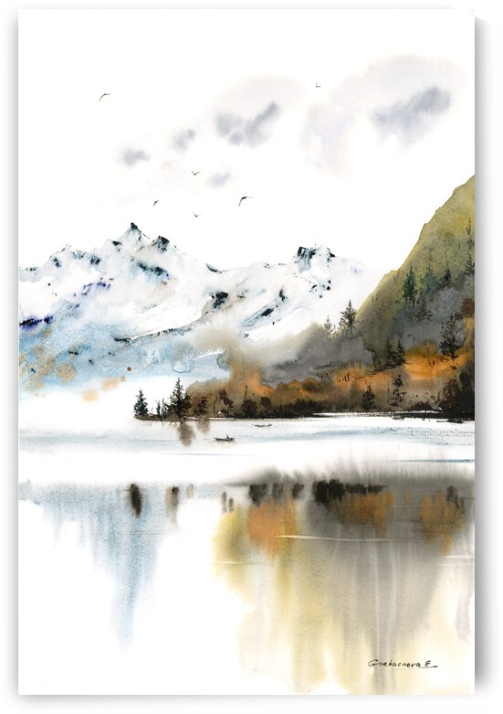 Mountain Lake 2 by Eugenia Gorbacheva