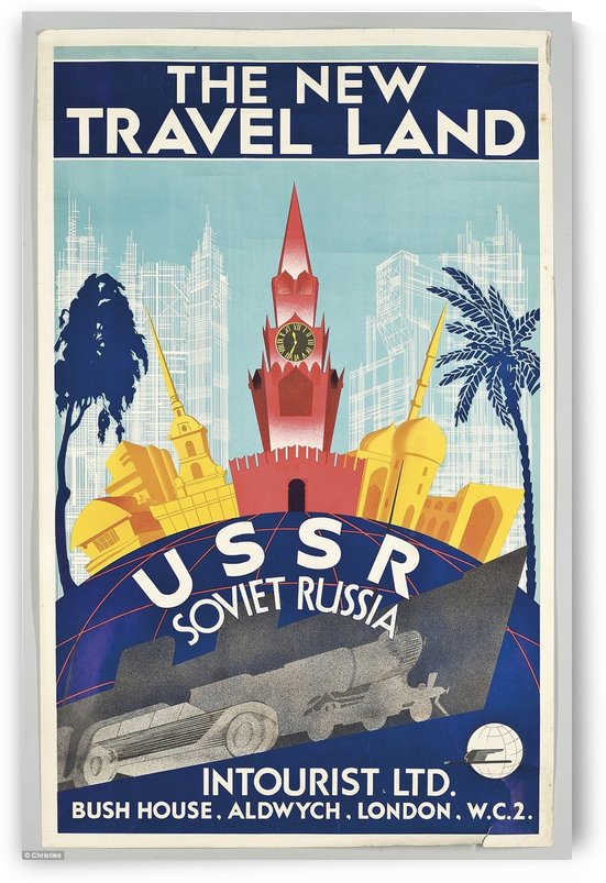 USSR Soviet Russia The new travel land by VINTAGE POSTER