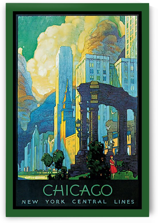 Chicago vintage poster by VINTAGE POSTER