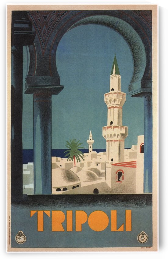 Tripoli Vintage Travel Poster by VINTAGE POSTER