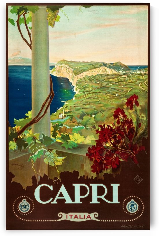 Capri Travel Poster by VINTAGE POSTER