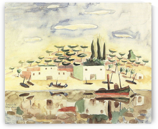 At the canal by Walter Gramatte